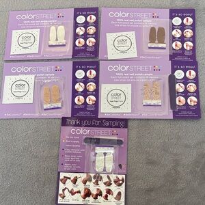 Color Street Glitter and Solid Nail Strips Collection- Samples